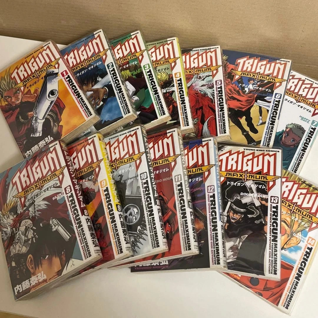 TRIGUN & MAXIMUM Vol.1-14 Complete  Set Manga Comics Japanese Used