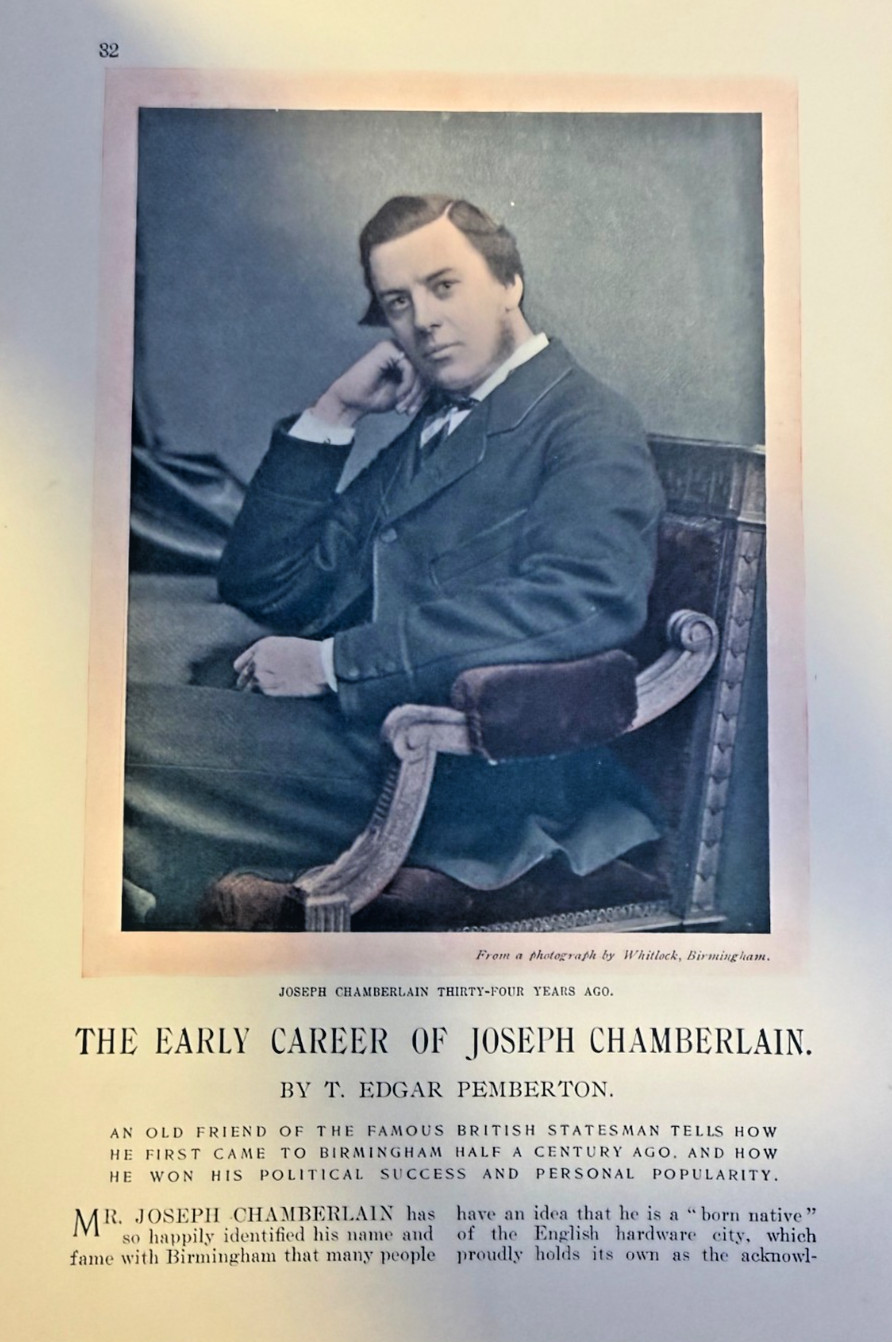 1905 Early Career Of British Politician Joseph Chamberlain