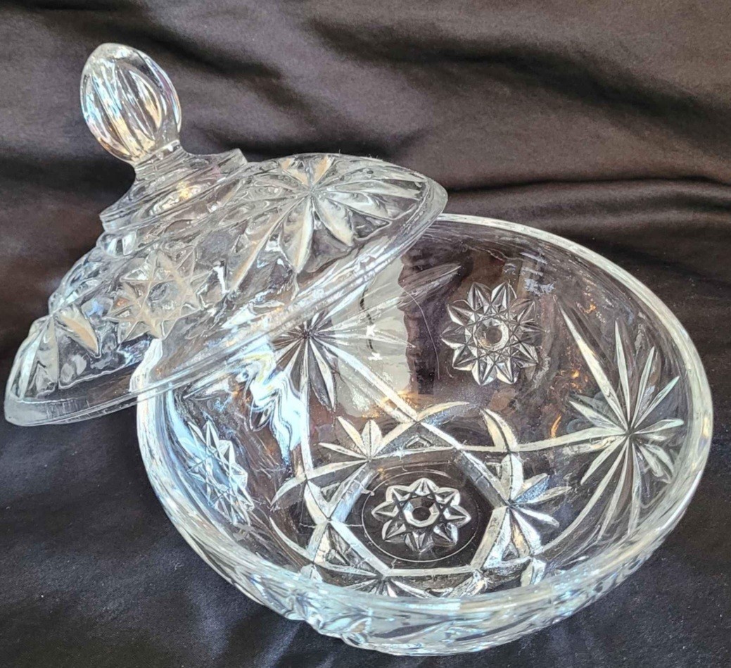 Lead Crystal Candy Dish