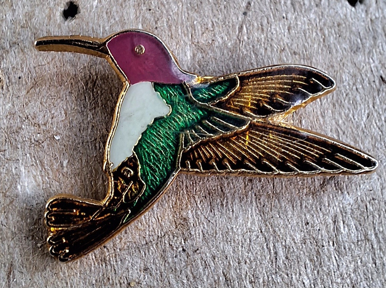 Hummingbird Pin Back