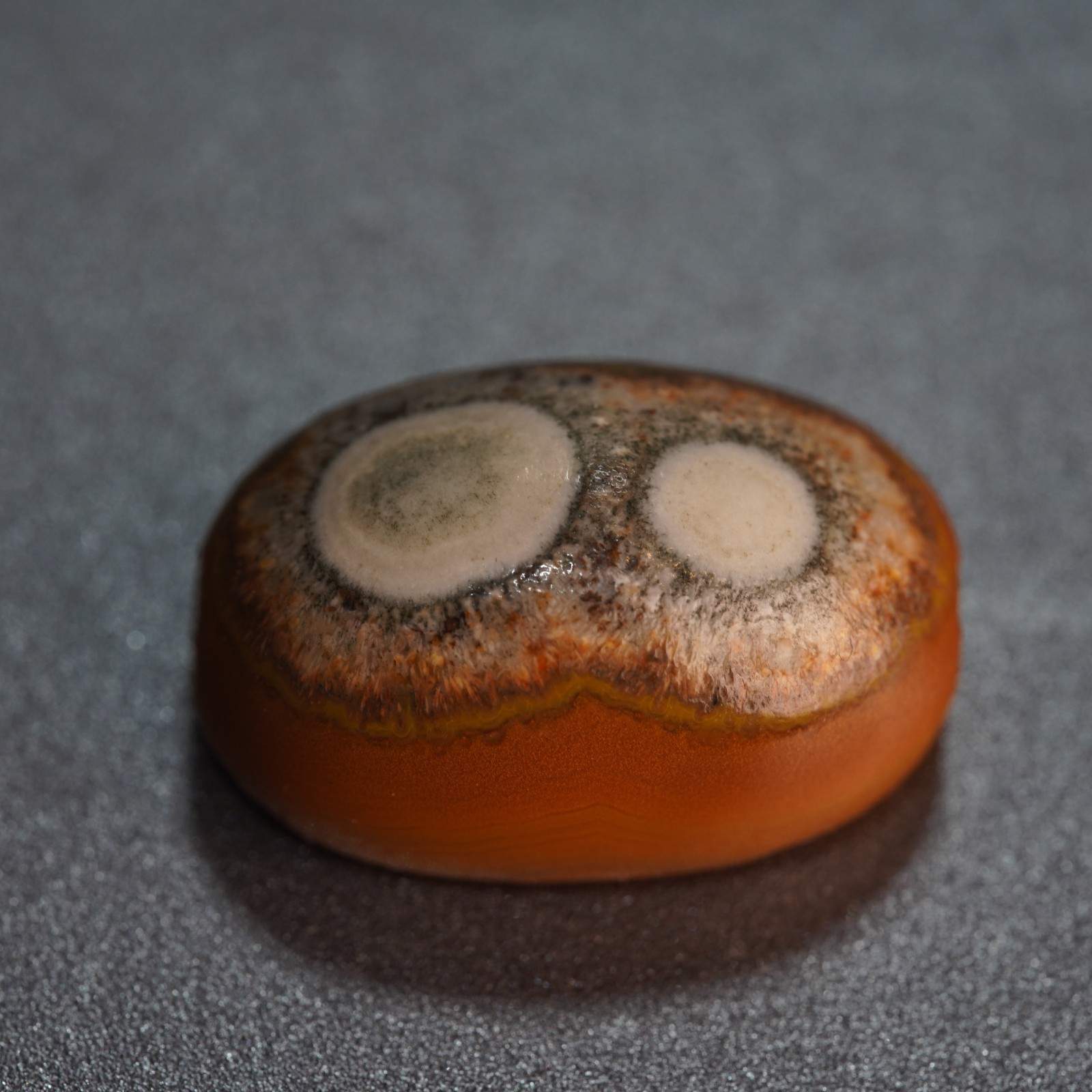 Warm Tone Red Carnelian Bead, Vintage Banded Agate, Old Collectible Stone 7.4g