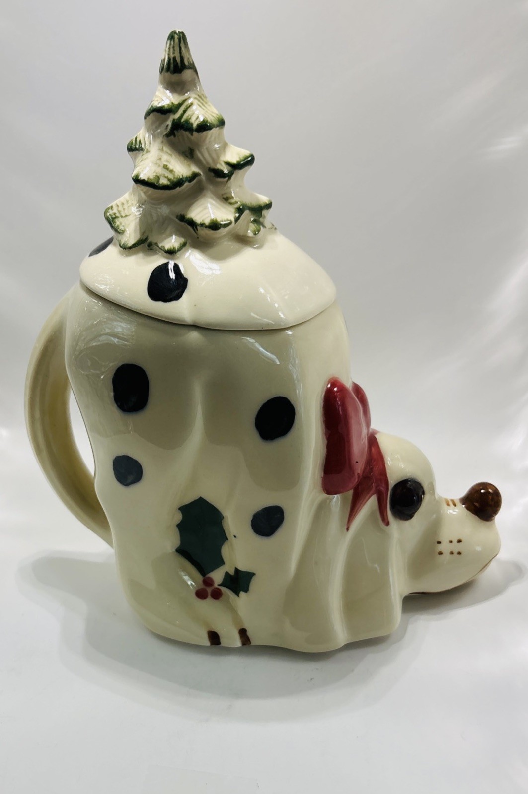Vintage 1999 McCoy Pottery Mac II Treat Jar Limited Edition Christmas Tree. Vintage 1999 McCoy Pottery Mac II Treat Jar Limited Edition Christmas Tree.