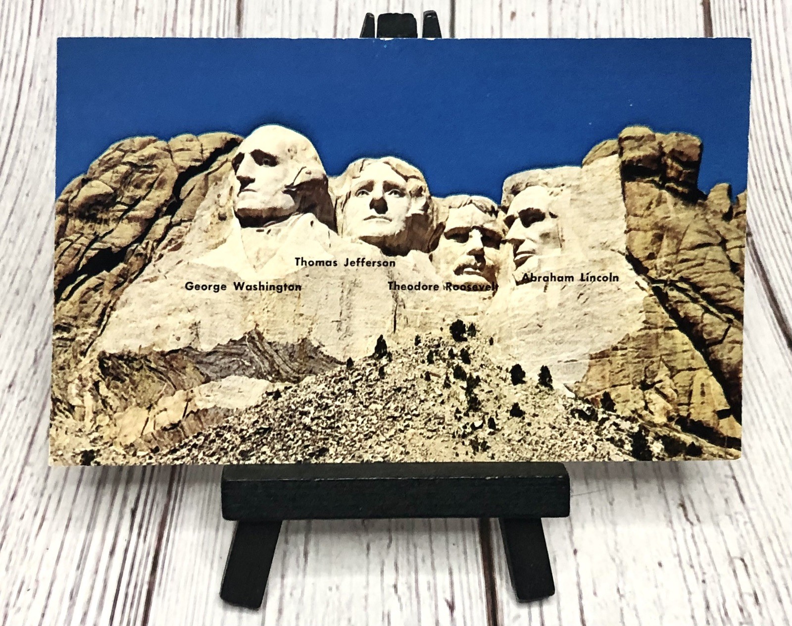 Black Hills South Dakota~Mt Mount Rushmore ~ Vintage SD Postcard