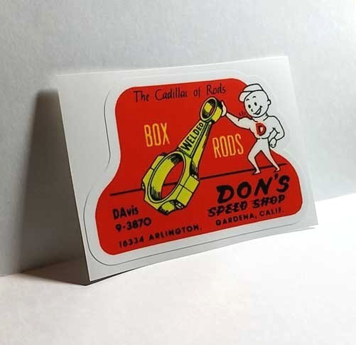 DON'S SPEED SHOP Old 1950's Style Racing DECAL / Vinyl STICKER, hot rod, rat rod DON'S SPEED SHOP Old 1950's Style Racing DECAL / Vinyl STICKER, hot rod, rat rod
