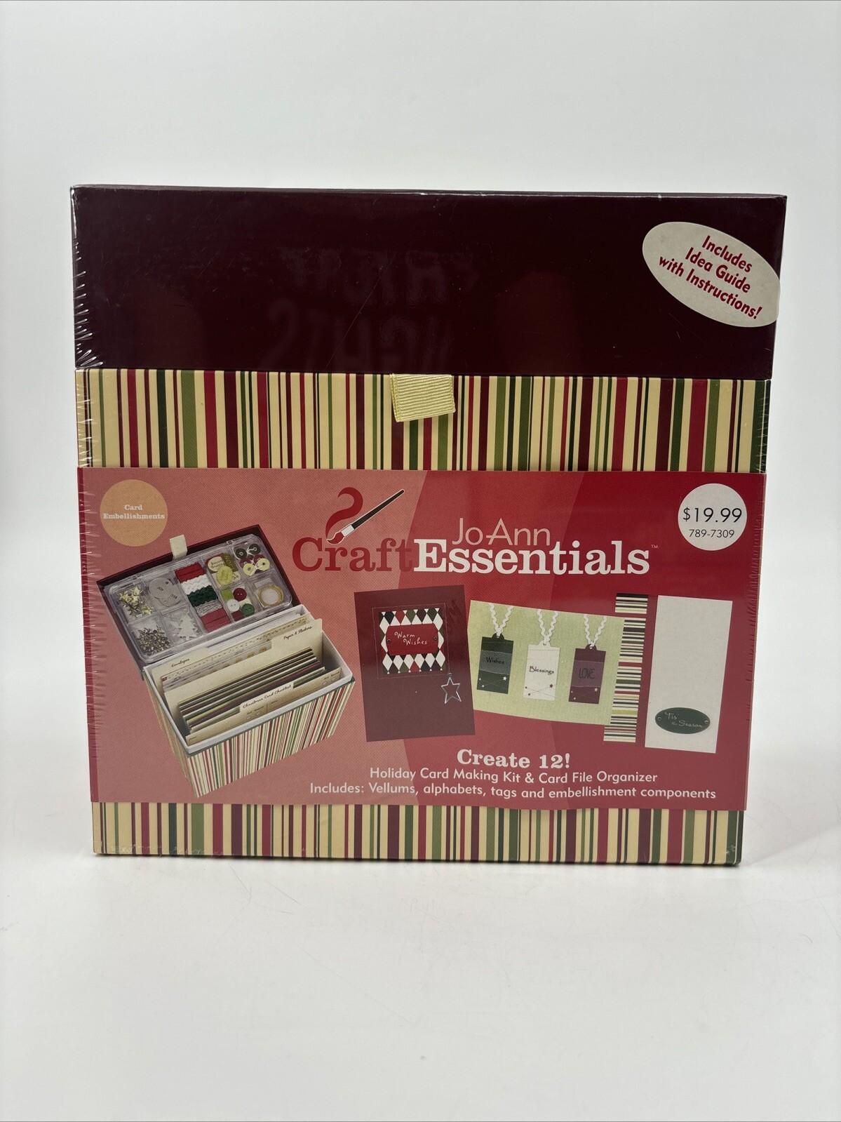 NEW Joann's Crafts Essentials Holiday Card Making Kit & Organizer
