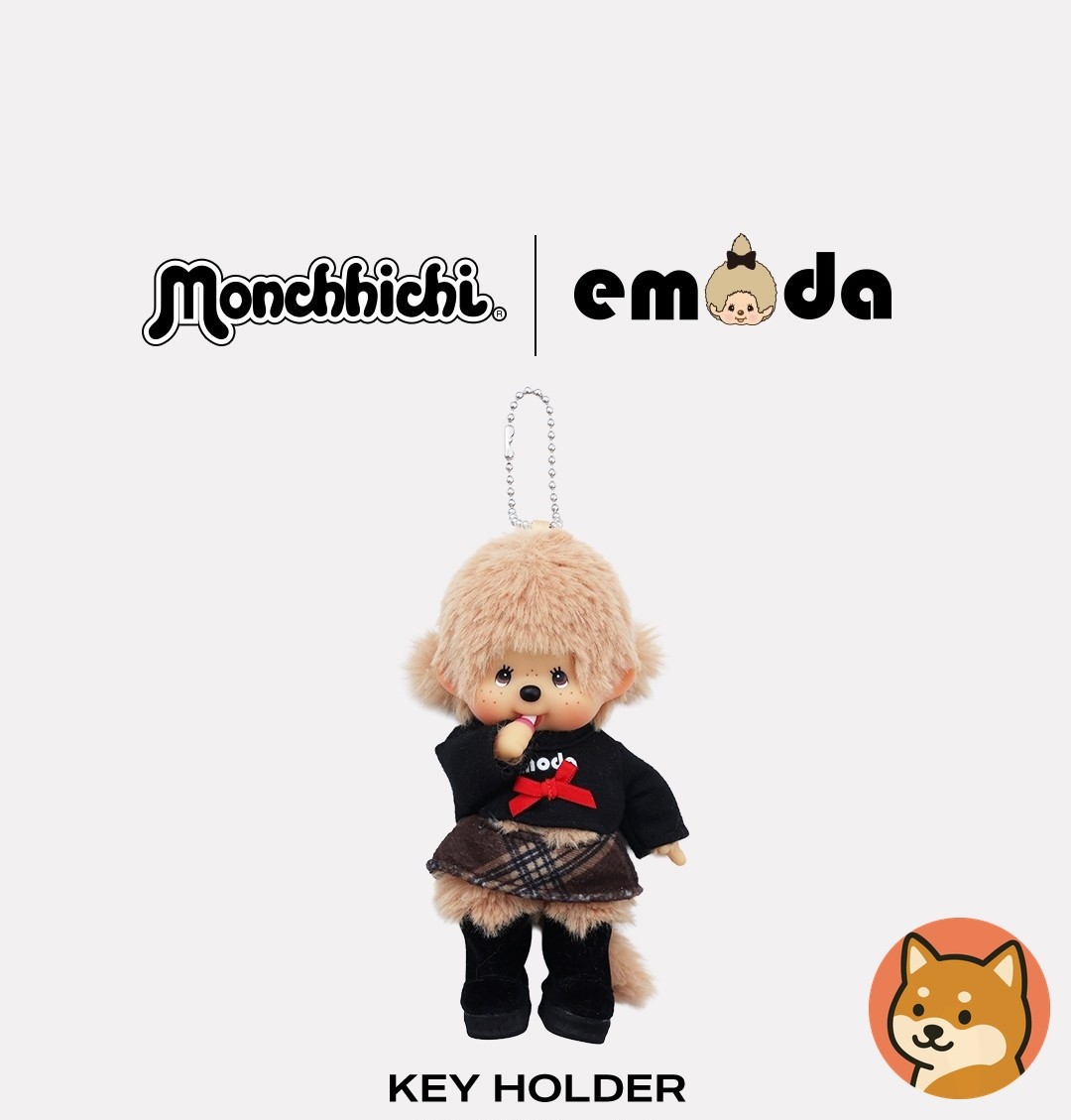 Presale Monchhichi × EMODA Mascot Keychain Limited Item Sekiguchi Japan New Presale Monchhichi × EMODA Mascot Keychain Limited Item Sekiguchi Japan New