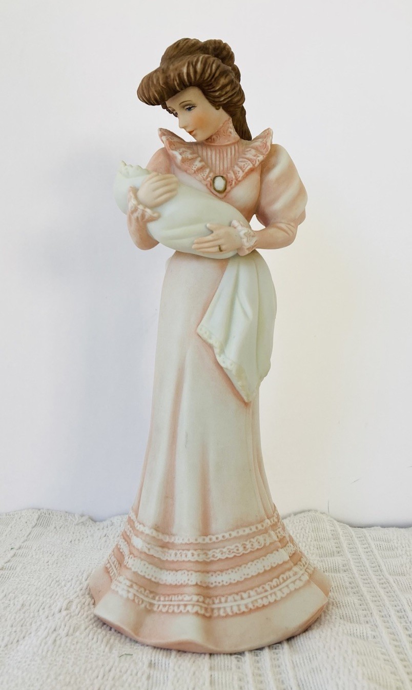 VTG 1990 The San Francisco Music Box Co. Mother and Child Music Box/Figurine EUC
