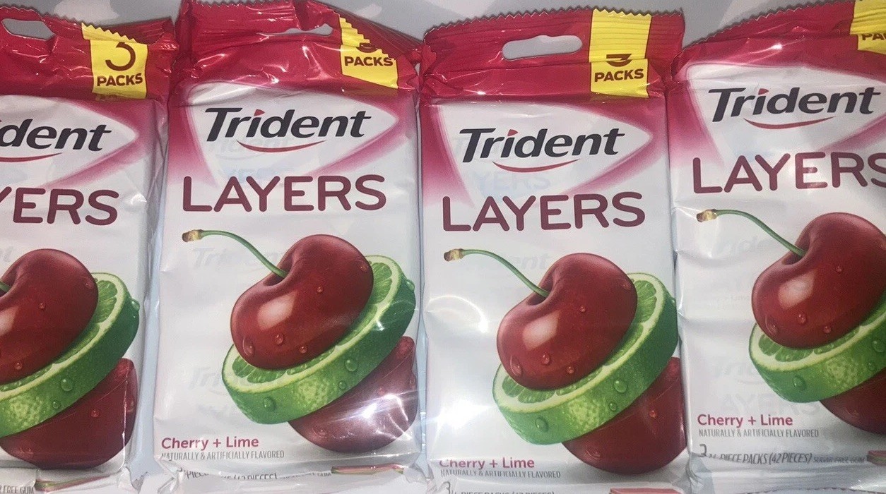 Trident Gums Lot X 4 Packets from 2016 Just for Collectors 👍 Trident Gums Lot X 4 Packets from 2016 Just for Collectors 👍