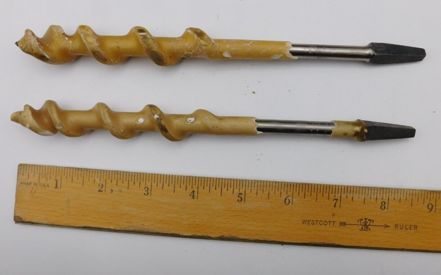 VINTAGE GREENLEE NOS #11 & #12-ORIGINAL BOX & WAX DIPPED SHIPPING PROTECTION