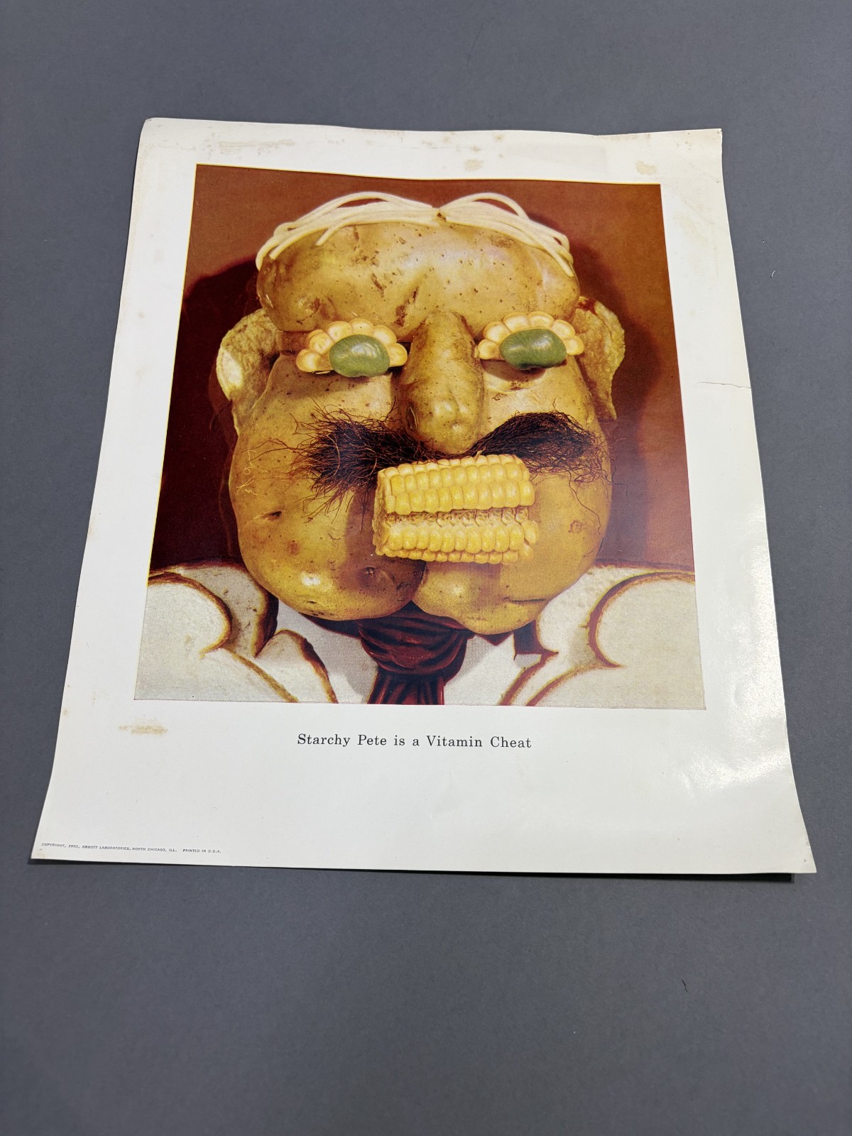 VTG 1952 Abbott Laboratories Dayalets Poster \