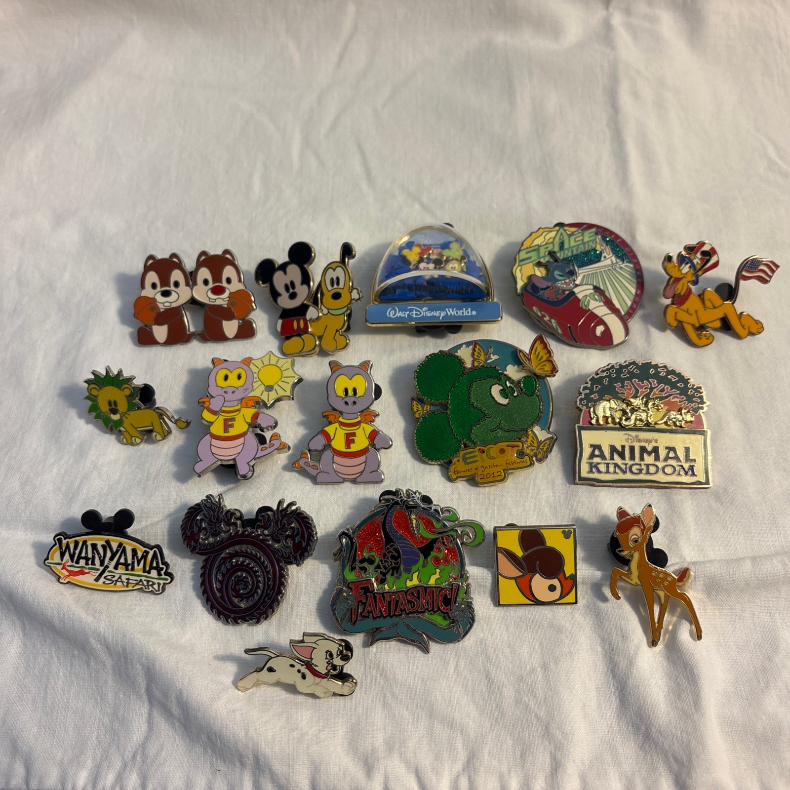 Lot Of 16 Disney Pins Mickey Mouse, Chip and Dale, Fantasmic, Bambi, and more Lot Of 16 Disney Pins Mickey Mouse, Chip and Dale, Fantasmic, Bambi, and more