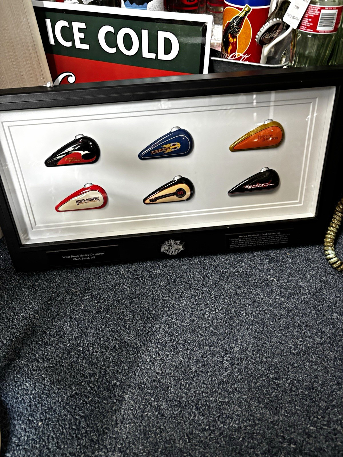 Harley-Davidson Tank Collection Framed Display - West Bend Harley-Davidson
