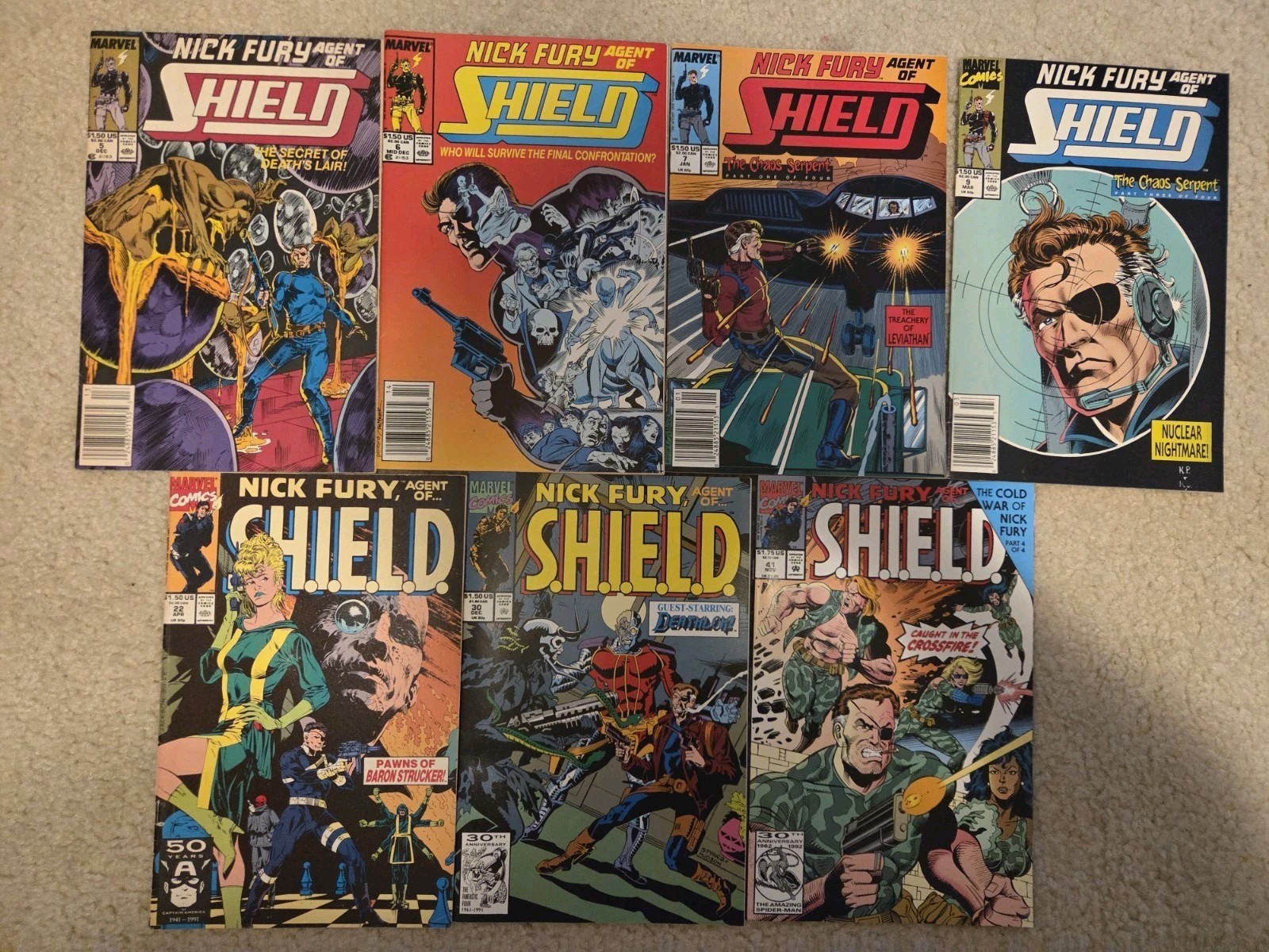 Marvel Comics: Nick Fury - Agent Of Shield (7 Issue Lot) Marvel Comics: Nick Fury - Agent Of Shield (7 Issue Lot)