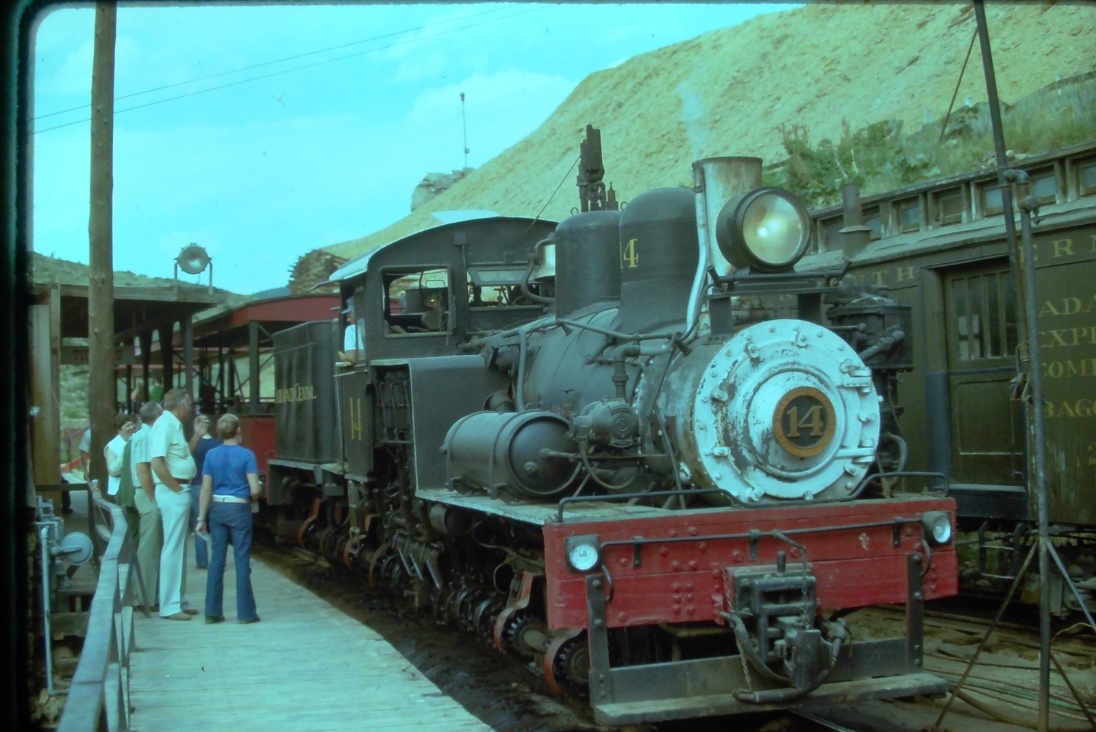 Original 4X6 photo, West Side Lumber Shay No. 14, Central City Colorado, 1976