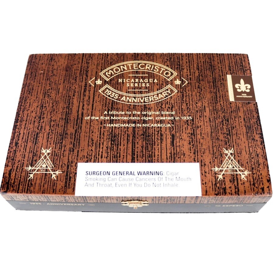 Montecristo Espeso 1935 Anniversary Empty Wood Cigar Box 9.75