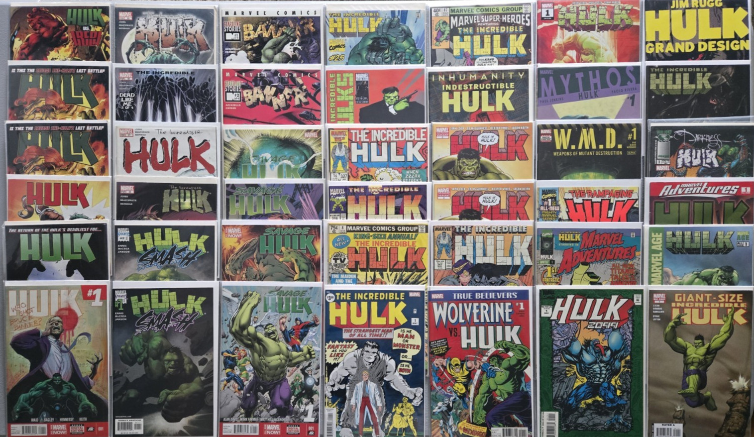 HUGE Incredible Hulk Comic Collection - Incredible Hulk #1, #181, 2099, Savage