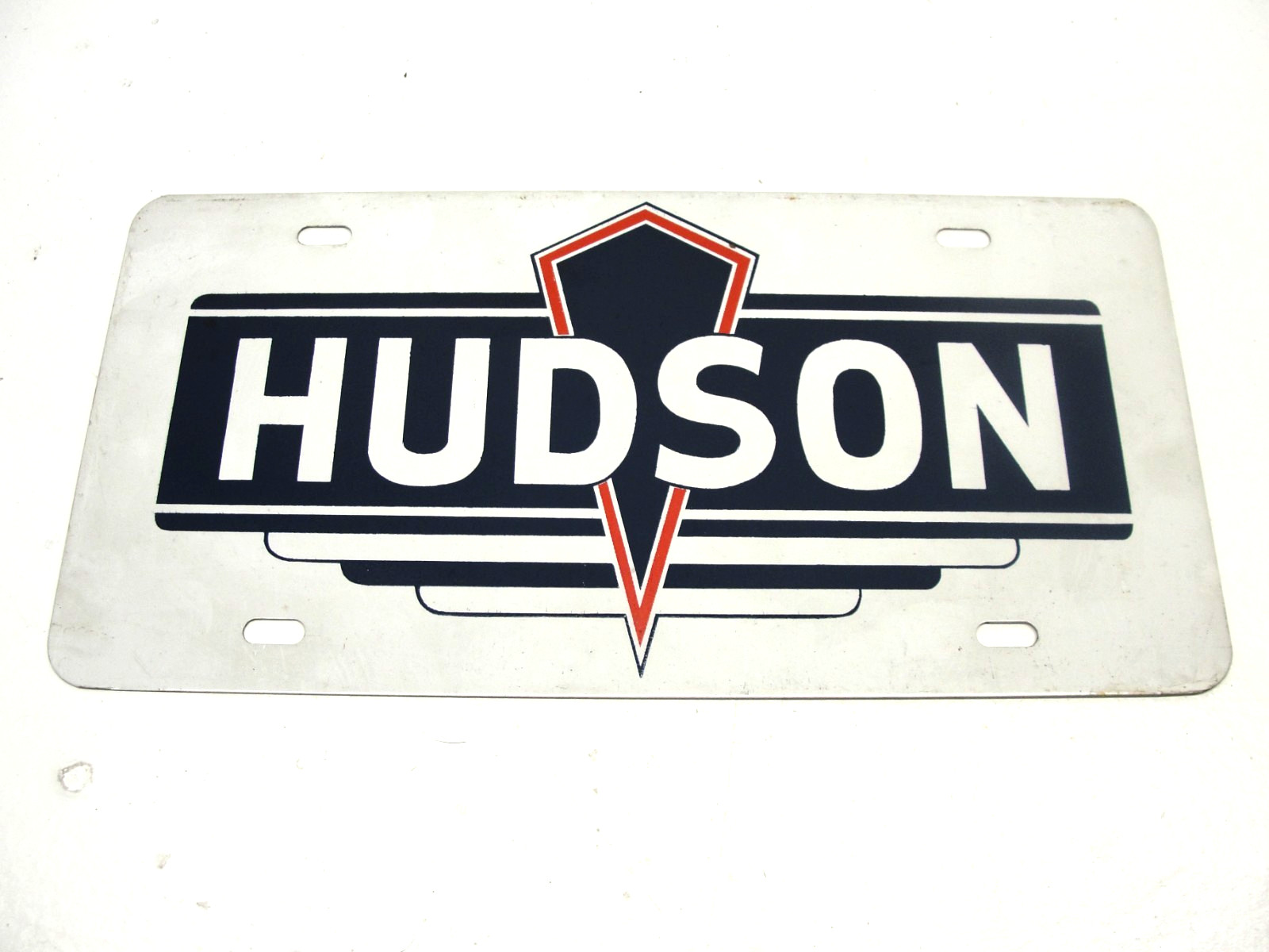 VINTAGE HUDSON BOOSTER LICENSE PLATE