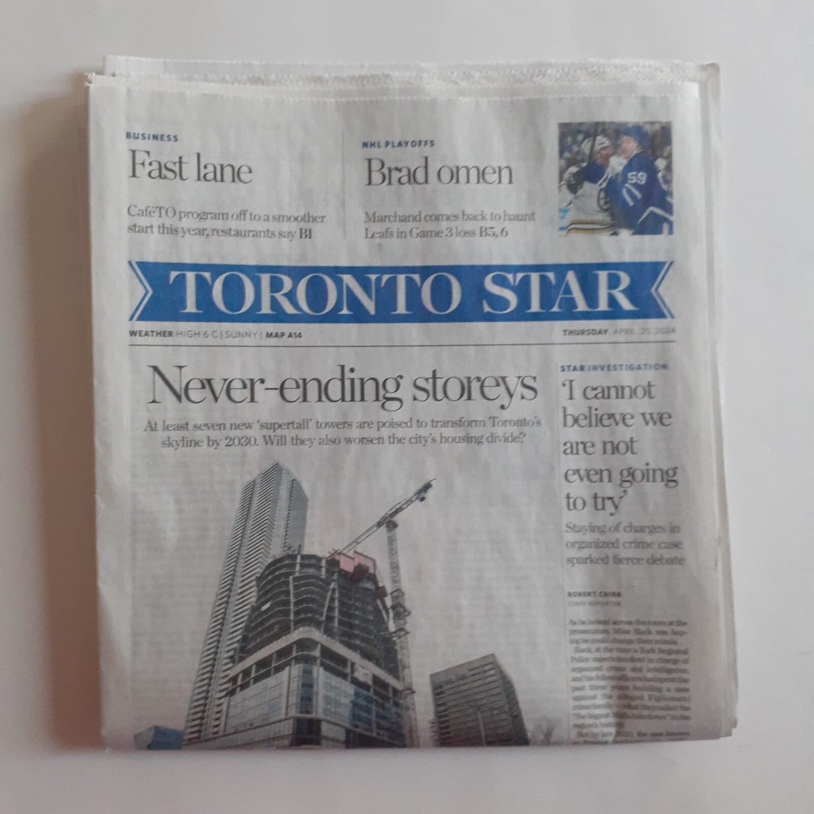 April 25 2024 Toronto Star Peaches Elizabeth Moss Sophie Gregoire Trudeau CafeTO