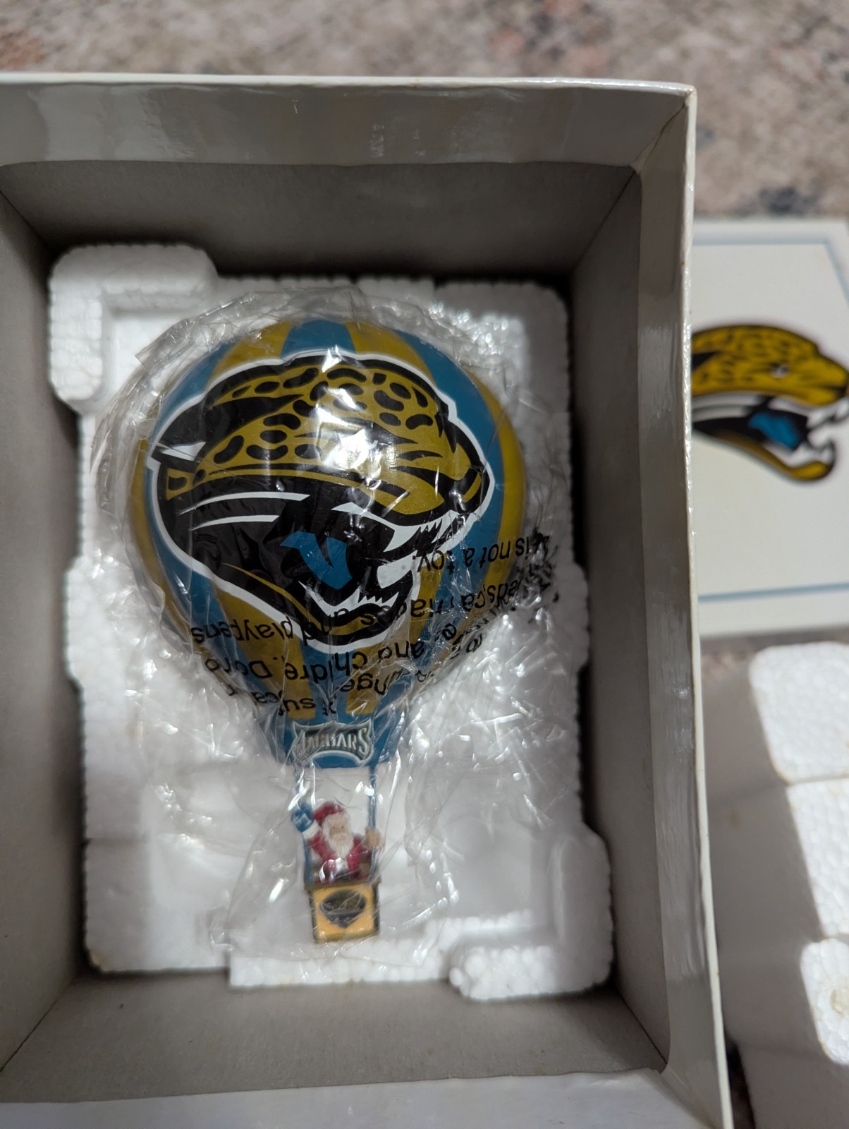 Rare Jacksonville Jaguars Danbury Mint 2005 Victory Balloon Ornament - NIB