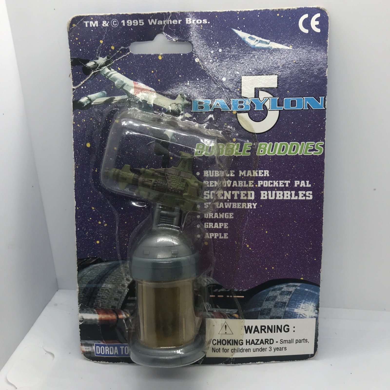 VINTAGE BABYLON 5 BUBBLE BUDDIES Green Ship Skylark Transport 