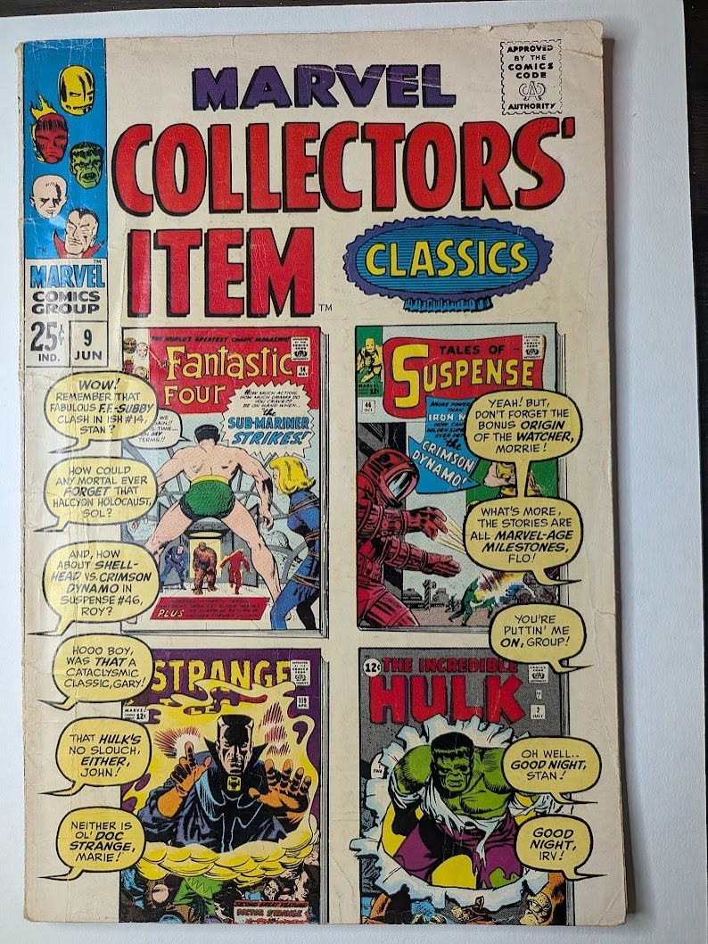 Marvel Collector's Item Classics #9 Marvel 1967 (VG+)