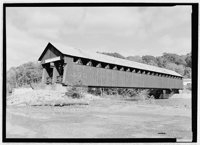 Photo:Blenheim NY Schoharie Creek Covered Bridge 1900s River Road
