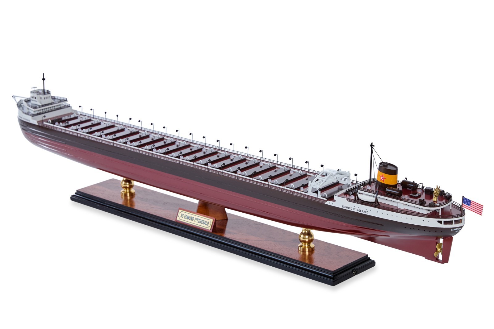 Seacraft Gallery SS Edmund Fitzgerald model with LED lights 90cm (35.4