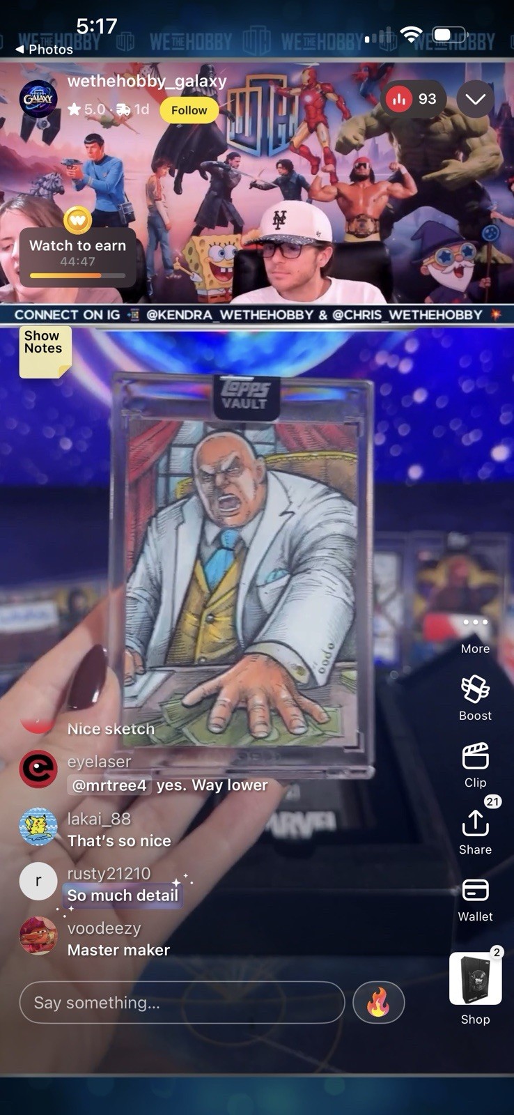2026 Topps Marvel Vault Sketch 1/1  Wilson Fisk