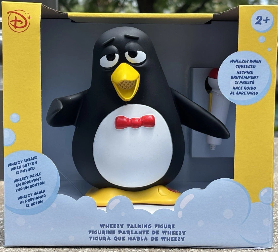 Disney Parks Pixar Toy Story Wheezy Penguin Squeeze Talking Figure 2026 NEW