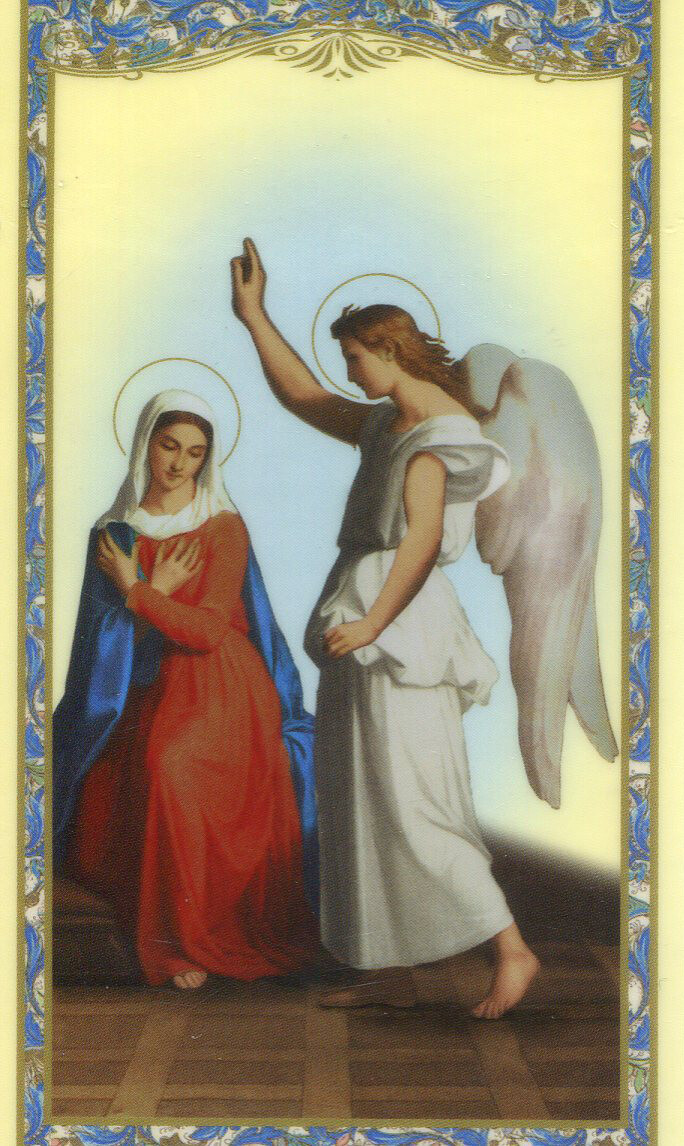 The Angelus N - Laminated Holy Cards 25 CARDS