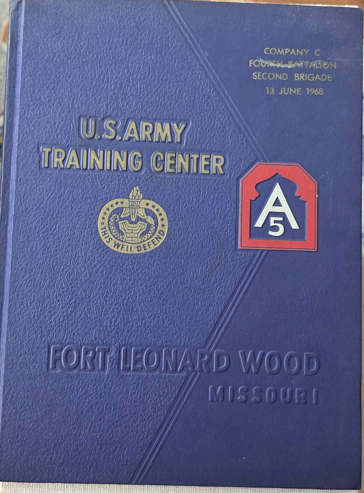 U. S. Army Training Center Fort Leonard Wood Missouri Company C 1968 Yearbook