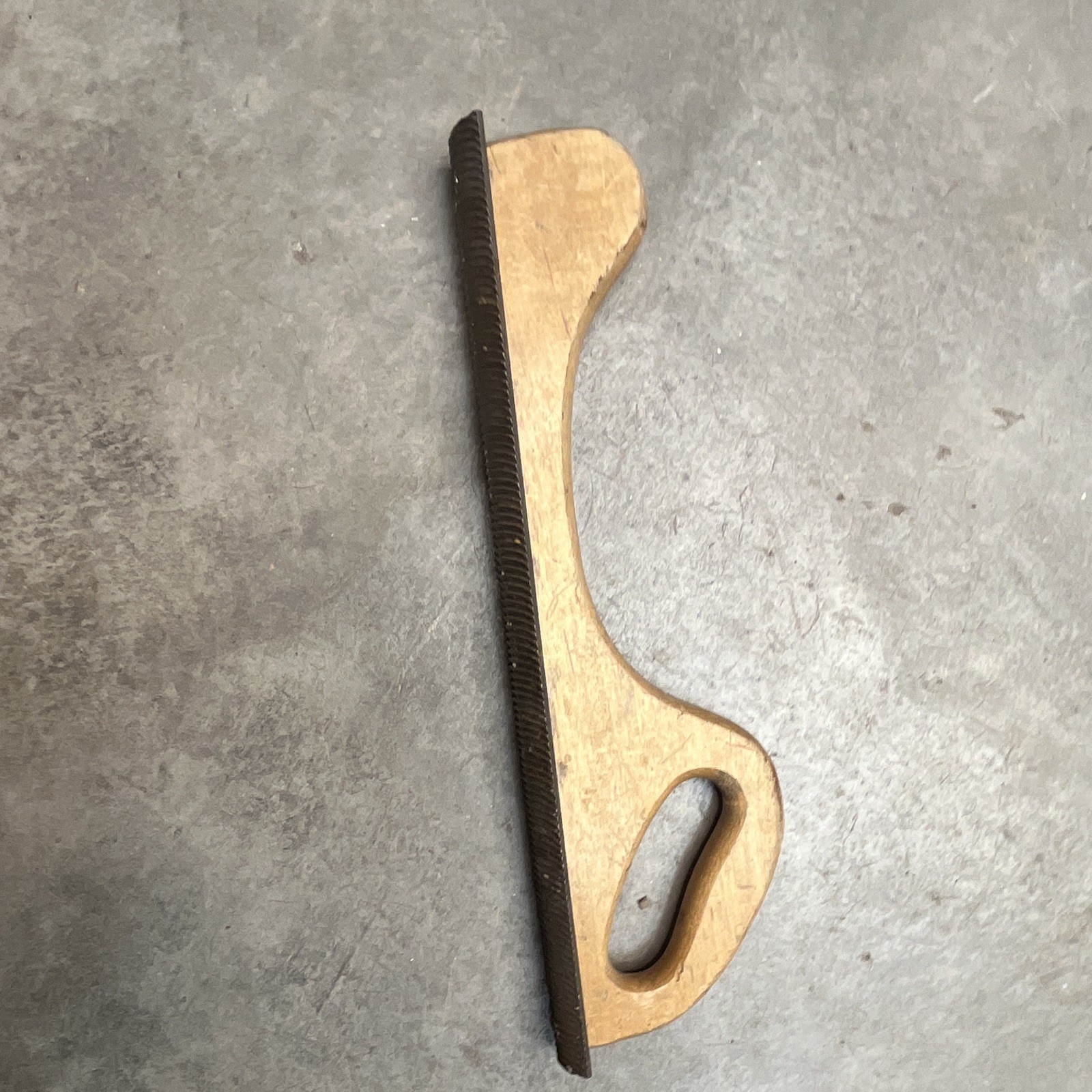 Vintage Rasp File For Woodworking & Auto Body Wood Handle