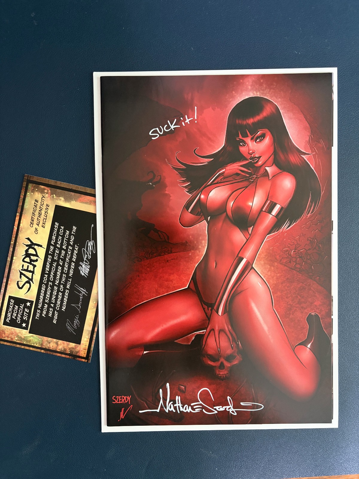 Vampirella Year One #1 C2E2 Exclusive Signed Nathan Szerdy Virgin Remarked w/COA