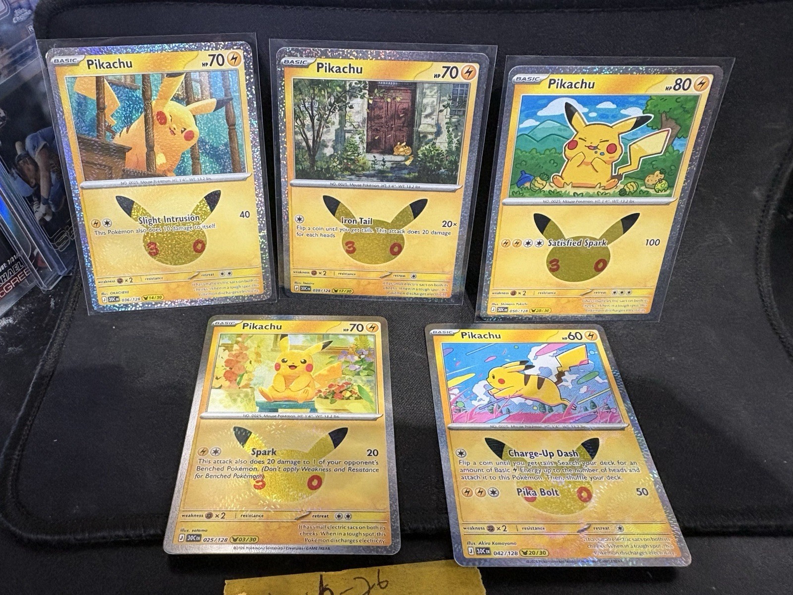 Pokémon Celebrations 30th Anniversary Lot of 5 Pikachu NO DOUBLES NM PACK FRESH Pokémon Celebrations 30th Anniversary Lot of 5 Pikachu NO DOUBLES NM PACK FRESH