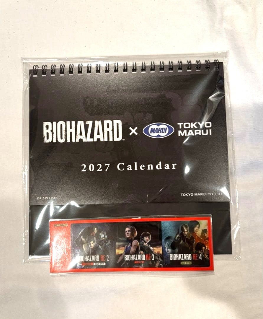 TGS2026 Resident Evil x Tokyo Marui 2027 Calendar Sticker Set Japan Limited Rare