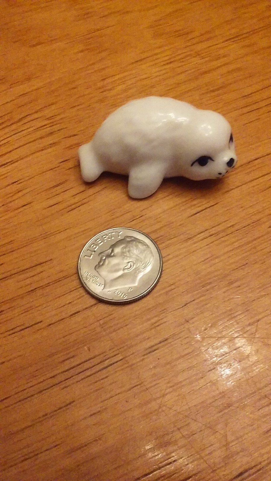 Baby White Harp Seal Trinket Sea World & Bug House Collectible Figurine 1990\'s 
