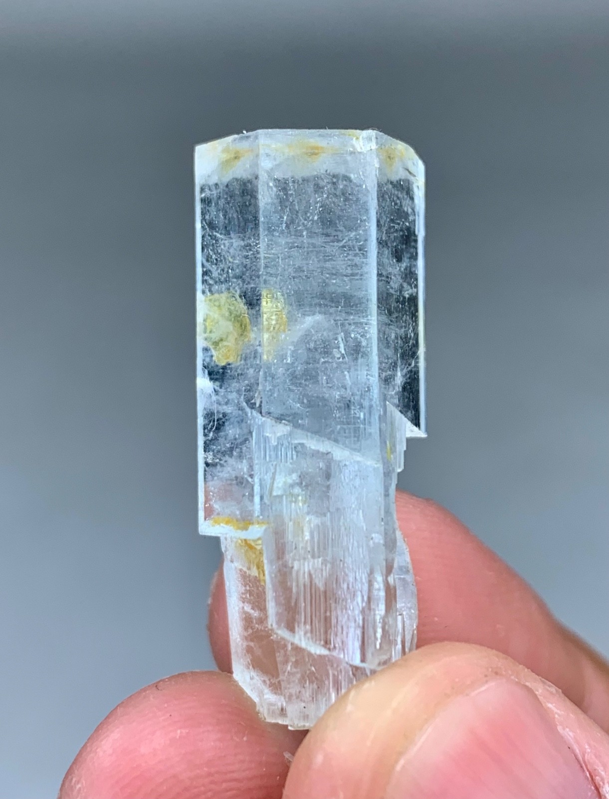 09gram Natural Terminated Aquamarine Crystal Having Natural Internal Inclusions