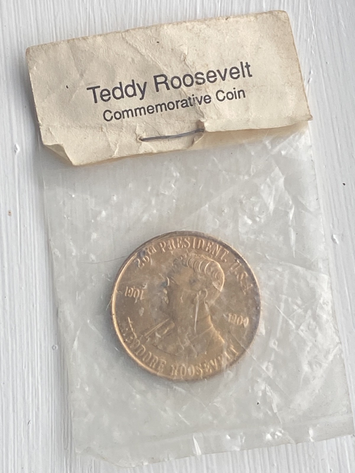 Vintage Teddy Roosevelt Commemorative Coin