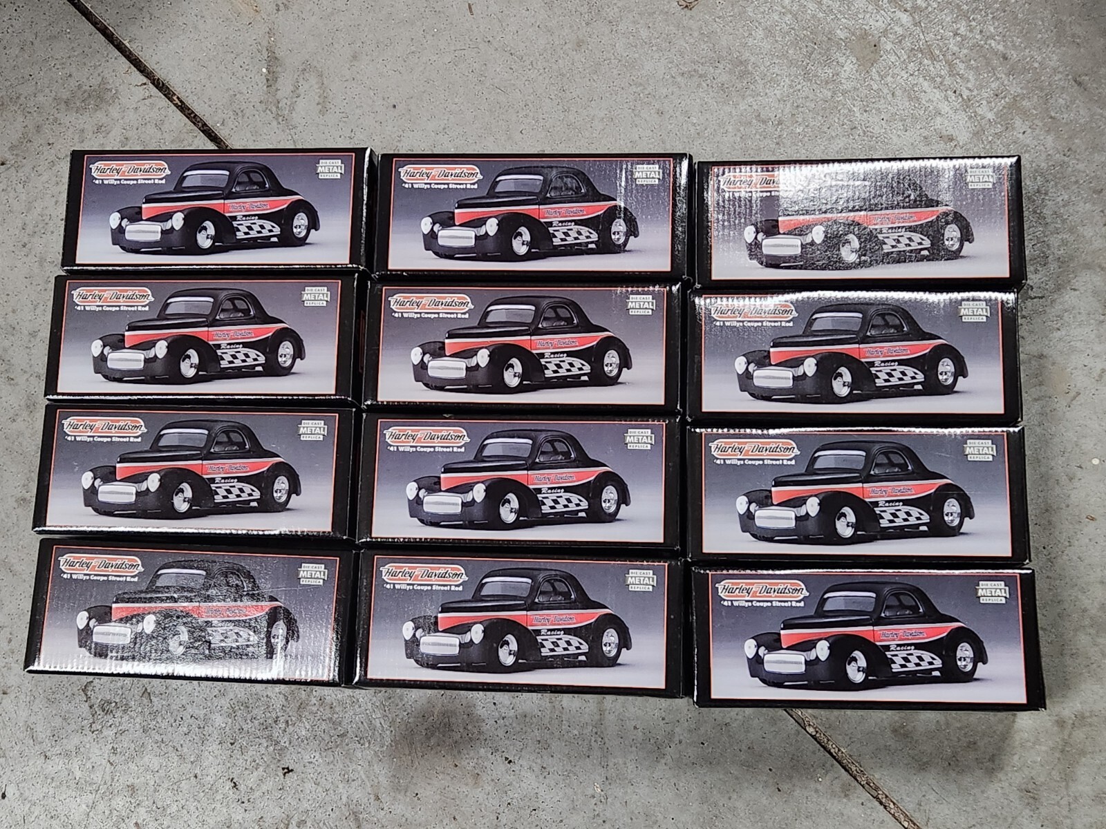 12x Harley Davidson Diecast Bank 1941 41\' Willys Coupe Street Rod Bank 97805-99V 12x Harley Davidson Diecast Bank 1941 41\' Willys Coupe Street Rod Bank 97805-99V