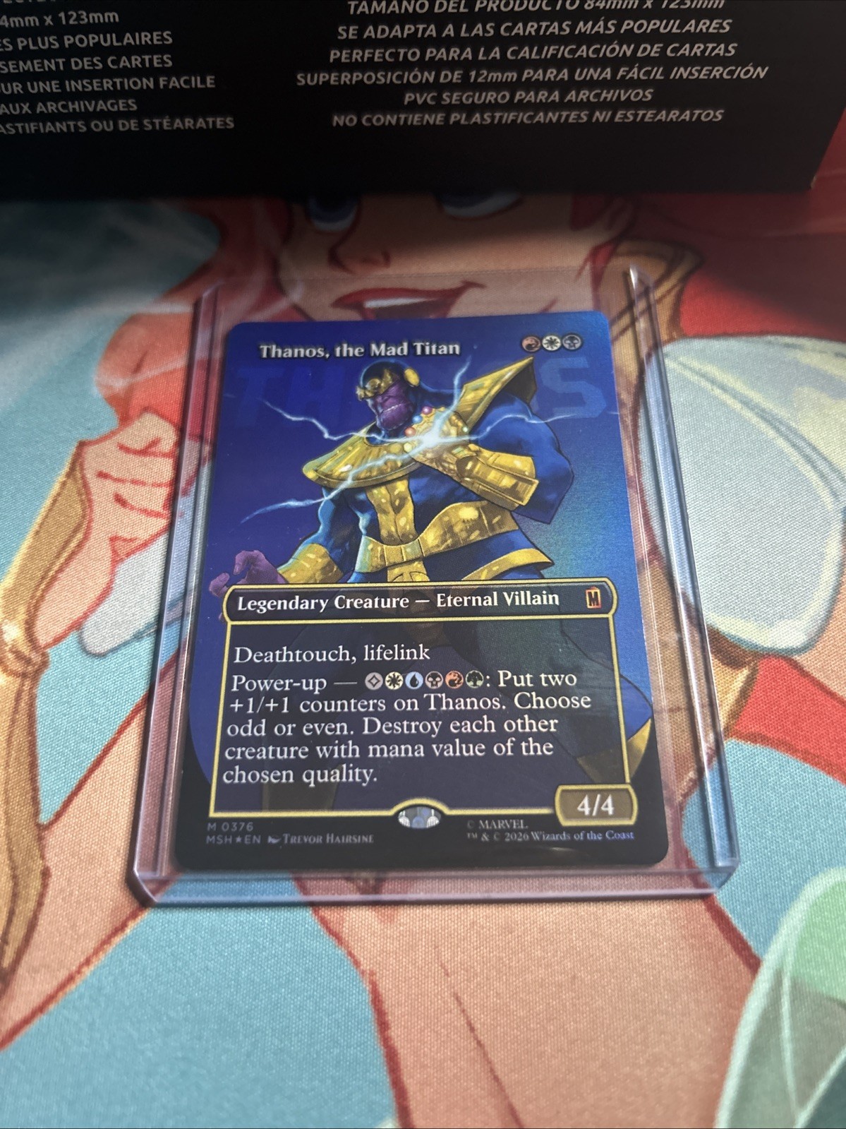 MTG Marvel - Thanos, the Mad Titan #M0376 Borderless Logo FOIL - 2026 WOTC
