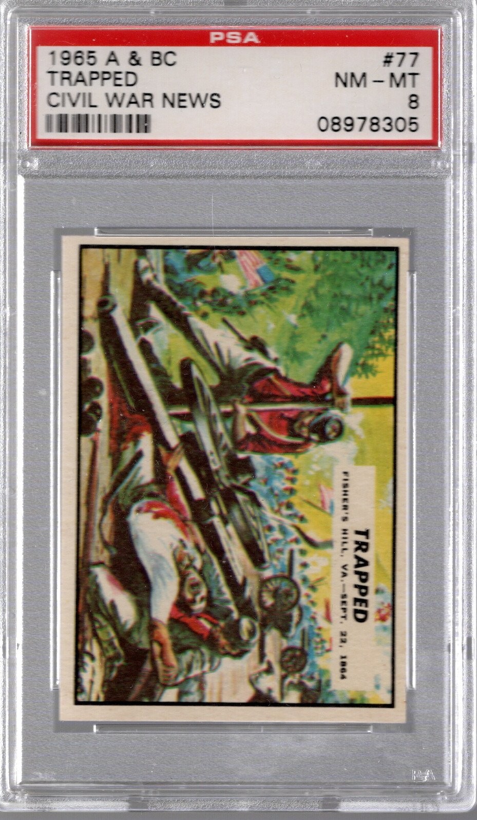 Civil War News 1965 A&BC #77 Trapped PSA 8