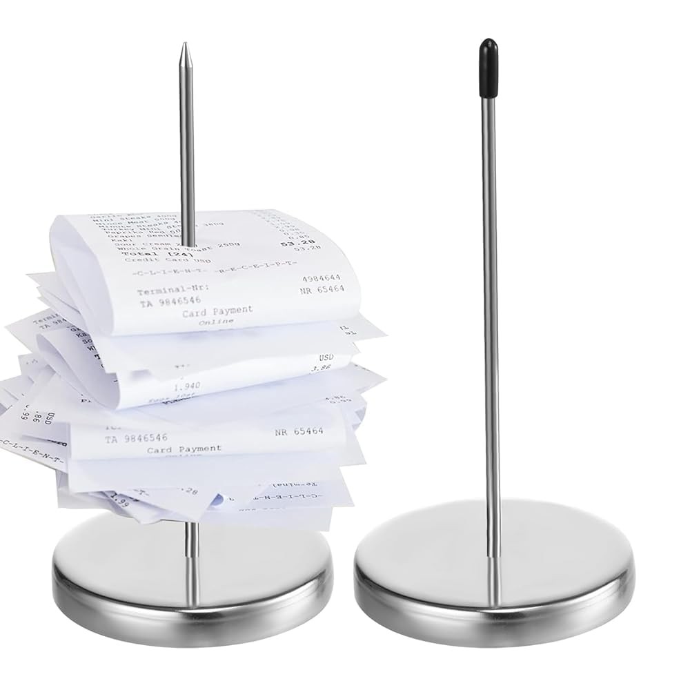 Receipt Holder 2pcs Ticket Holder Ticket Stabber Restaurant Holder Spike Bill Receipt Holder 2pcs Ticket Holder Ticket Stabber Restaurant Holder Spike Bill