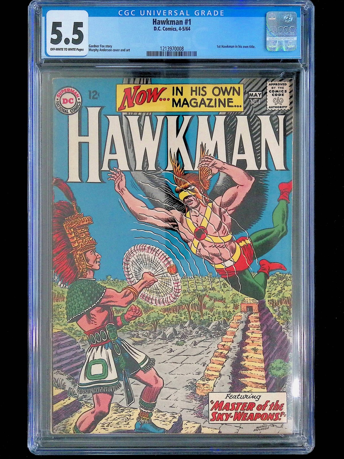 1964 Hawkman 1 CGC 5.5 1st Hawkman DC