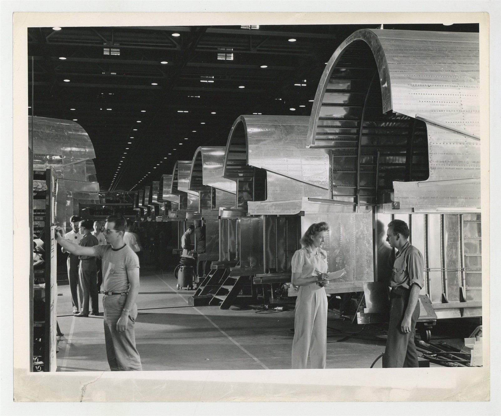 Female Aviation Pioneer 1943 Woman Manager Consolidated Aircraft Photo J15540 Female Aviation Pioneer 1943 Woman Manager Consolidated Aircraft Photo J15540