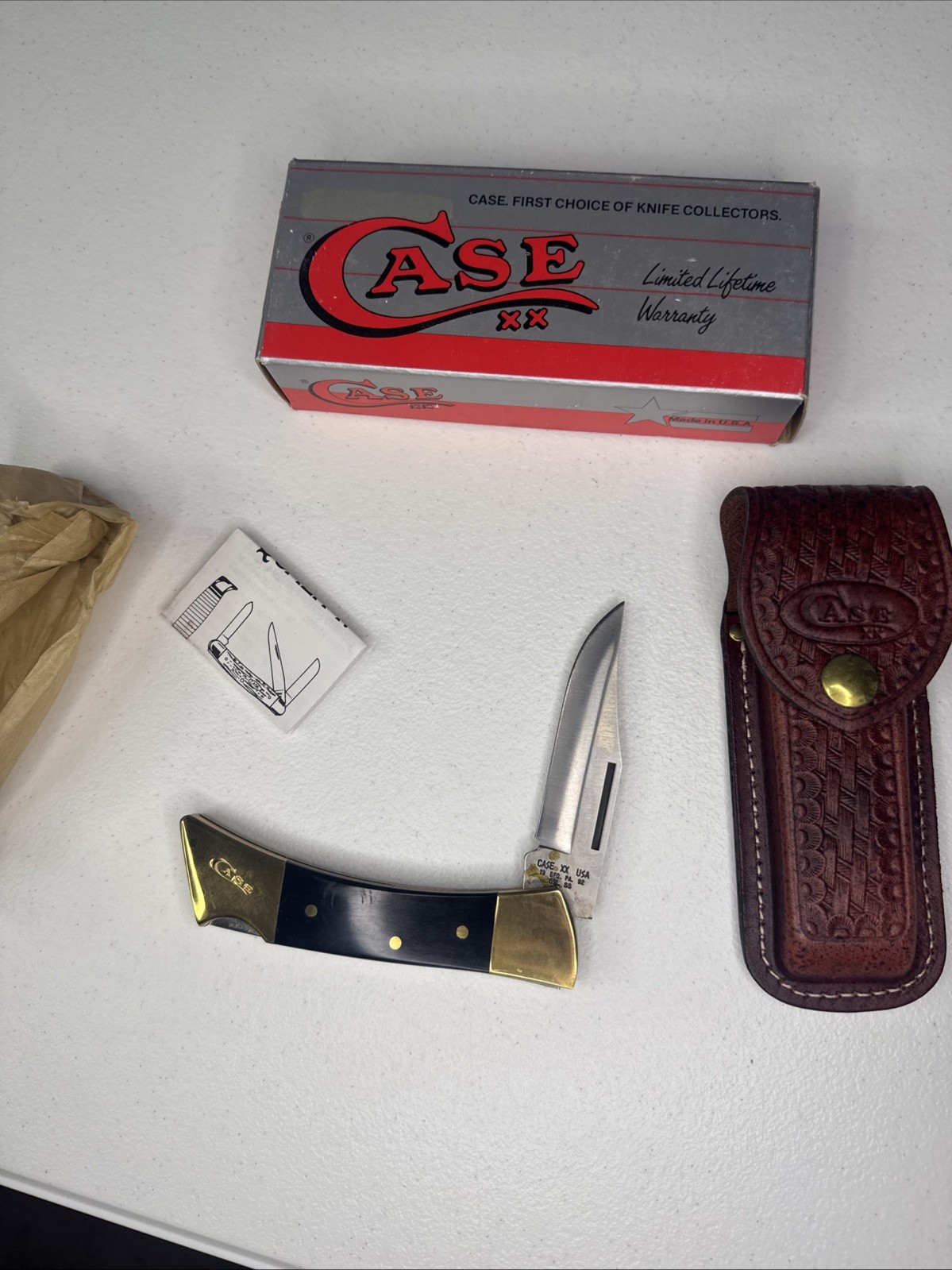Casexx Case XX Pocket Knife Knive 59L SS W Sheath Box See Description