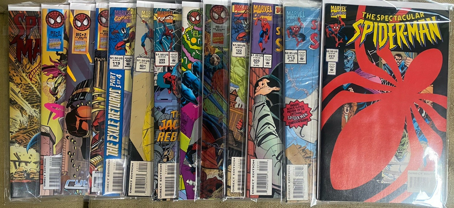 Spider-Man Clone Saga set of 26 VF/NM 1990s key issues Ben Reilly Kaine