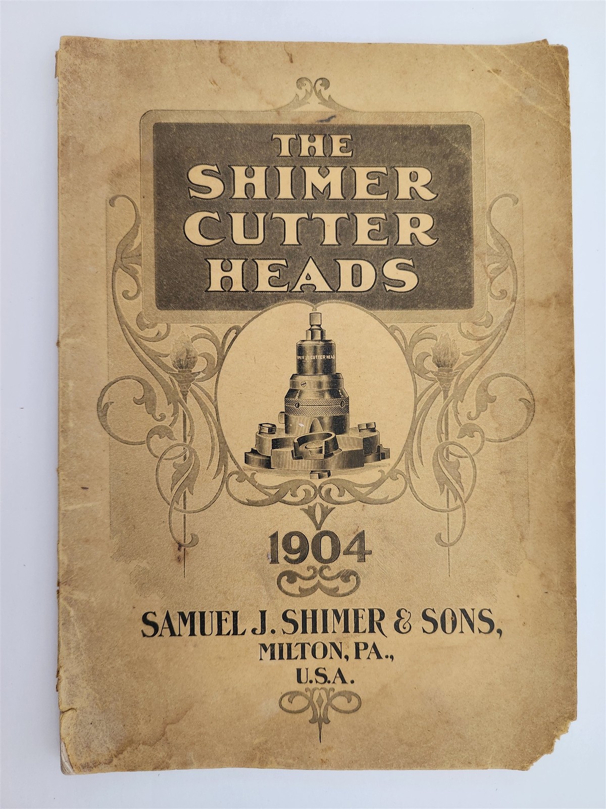 1904 antique SHIMER CUTTER HEADS CATALOGUE milton pa WOODWORKING TOOLS