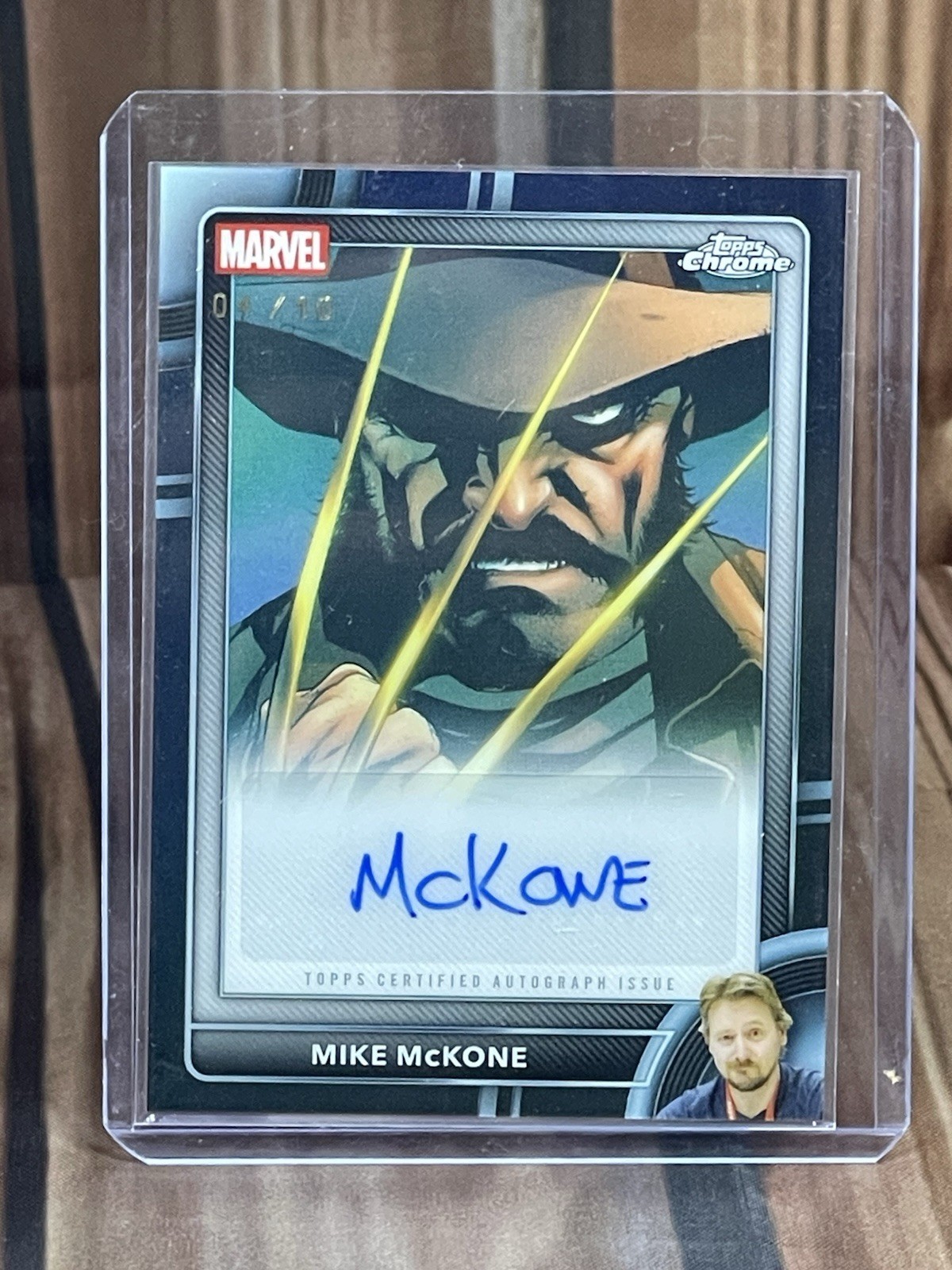 2026 Topps Chrome Marvel Mike McKone Wolverine Auto AA-MM Artist Autograph 04/10