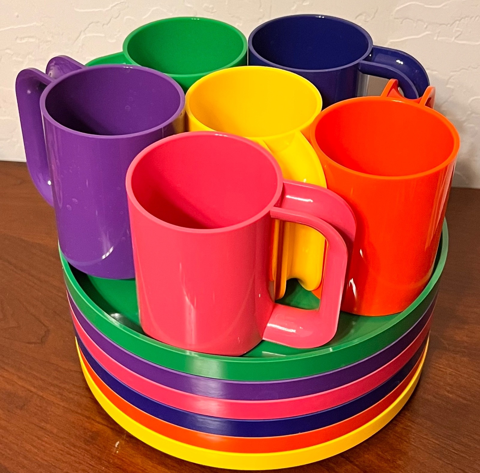 VTG Heller Rainbow Max Dinner Plates & Mugs (6/6)
