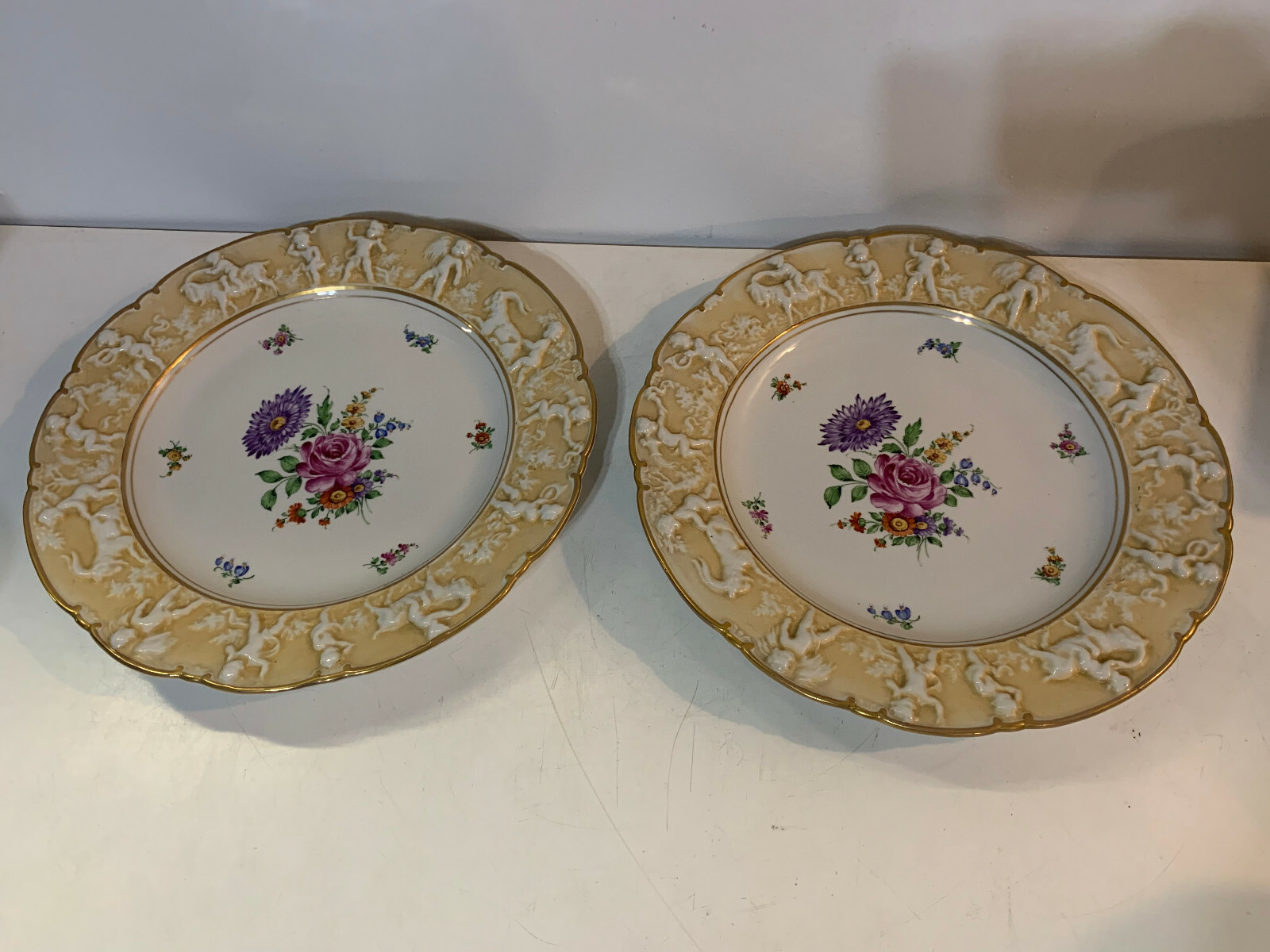 Exquisite Pair of Dresden Sandizell 12.5